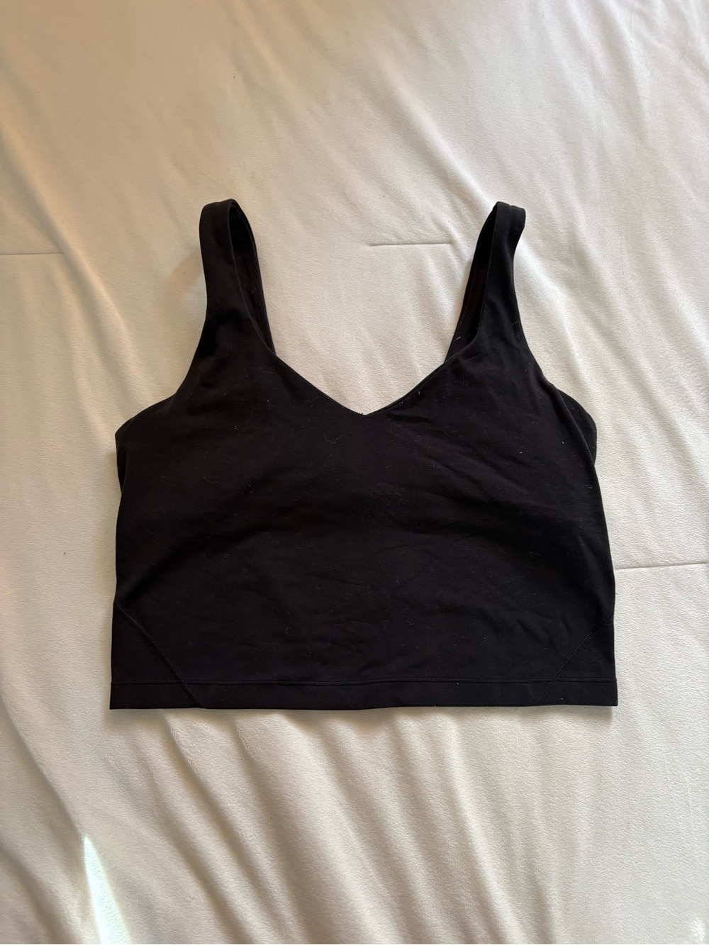 lululemon athletica Black Tank Crop Top